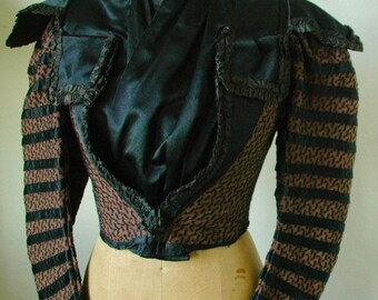 Victorian Bodice Jacket - "Coco Puffs" - SALE