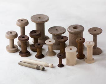 Empty Wooden Spool or Vintage Style Clothespins
