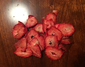 Organic Dehydrated Strawberries For Rabbits, Guinea Pigs, and Small Animals