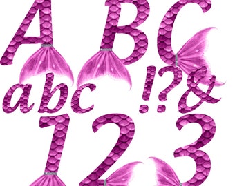 mermaid tail font etsy