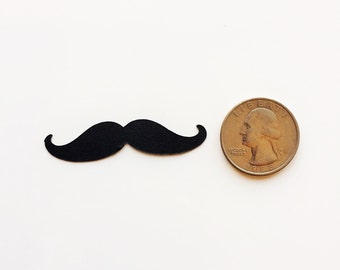 Black Mustache Confetti, Mustache Baby Shower Decor, Mustache Table Decor, Mustache Party Props