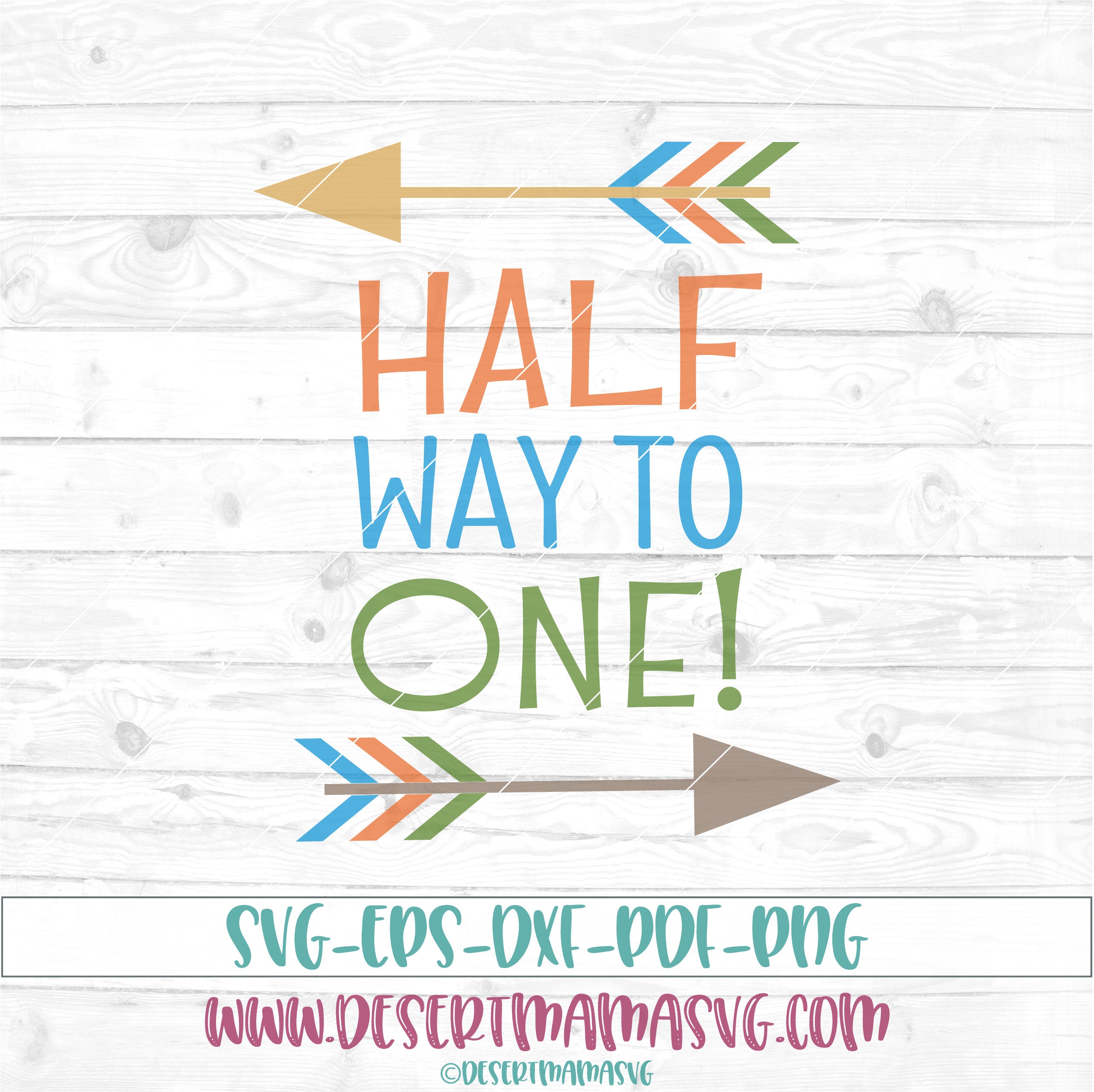 Halfway To One svg eps dxf png cricut cameo scan N cut