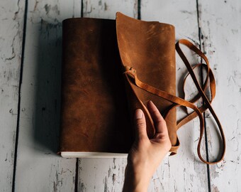 Personalized Notebook Journal Leather Notebook Leather Portfolio Blank Leather Sketch book Stocking Filler Gifts for Her Blank notebook