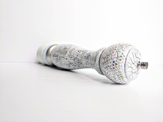 Pepper Mill Hand painted Pepper Mill