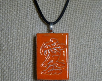 Red Chinese Love Symbol Necklace