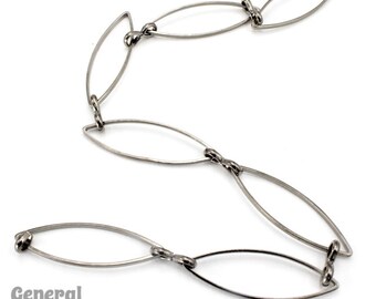 27mm x 8.7mm Gunmetal Oval Link Chain #CCC248
