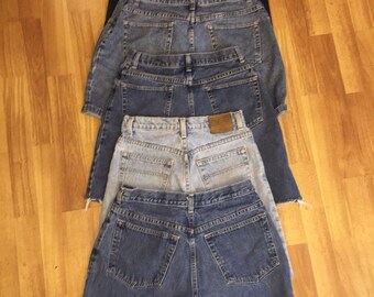 High waisted shorts denim SALE / high waisted Vintage/ Any brand / cut off shorts / xs/ s/ m/ L / plus