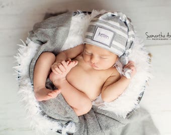Baby name hat, Newborn hat, knot hat, baby hat, hospital hat, sleepy cap, baby name hat, twin hats, basic beanie,personalized baby hat