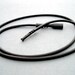 20 - Black Silicone Cord Necklace 18 inches 2mm Rubber Findings Snap Lock Closure
