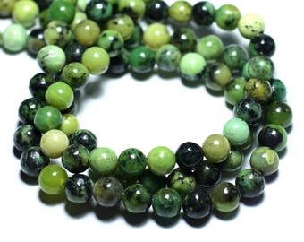 10pc - stone beads - Chrysoprase balls 3-4mm - 4558550035820