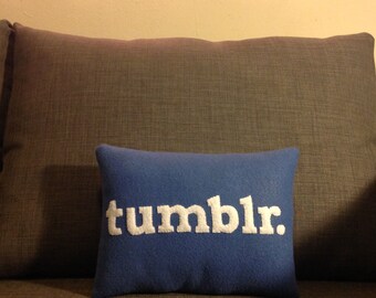 Tumblr decorative pillow, Recycled felt pillow, Decorative pillow, Couch pillow, Bed pillow