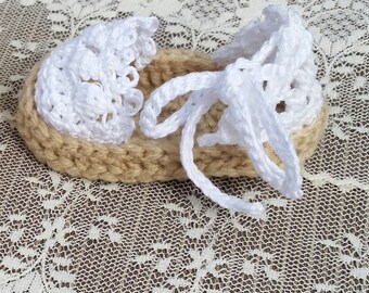Baby girl crochet espadrilles shoes baby girl sandals handmade baby shoes baby summer shoes baby shower gift photo prop