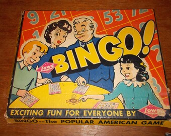 Vintage Bingo Game from Lowe's 1941