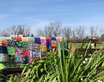 Patchwork Queen Quilts - Patchwork Blankets - Double Quilts - Traditional Quilts - Reversible Quilts -Ready To Ship - Quilts