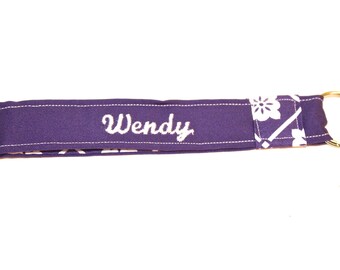 Personalized Keychain Wristlet / Key Fob