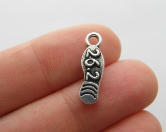 4 Running shoe 26.2 charms antique silver tone SP171