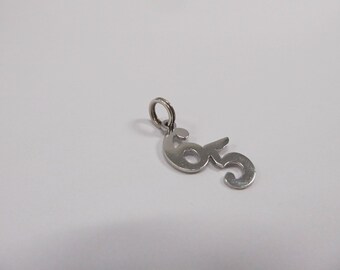 Vintage Sterling Silver 65 Charm W #241