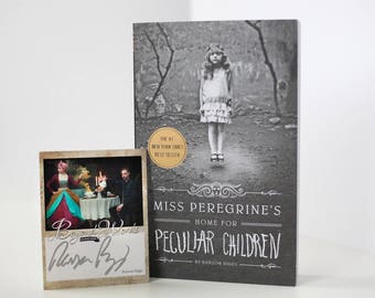 Signed Ransom Riggs book plate featuring image from the 2016 Beyond Words fantasy author calendar
