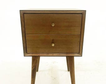 Clark Double Drawer Nightstand