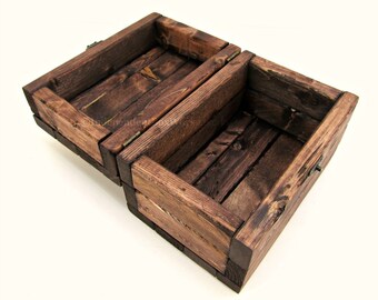 Rustic 4x6 Photo Box - Handmade 4 x 6 Recipe Card Box - Wooden Memory Box, Wedding Box, Keepsake Box with Lid, Foodie Gift, Anniversary Gift