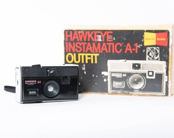 Kodak Hawkeye Instamatic A-1 Camera Original Box 1960s Vintage Photography 126 Film