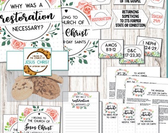April-LDS Young Women "Why was a restoration necessary?" Come, Follow Me lesson packet including printables, handouts, object lessons & more