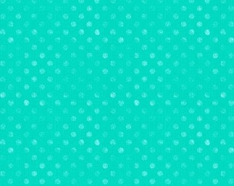 Dotsy Aqua Essentials Dotsy Collection by Jennifer Pugh Licensed for Wilmington Prints #1828 82455 741 100% Cotton