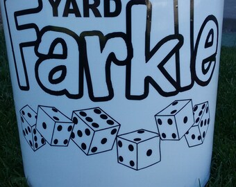 Yard Farkle Vinyl Decal, Yardkle