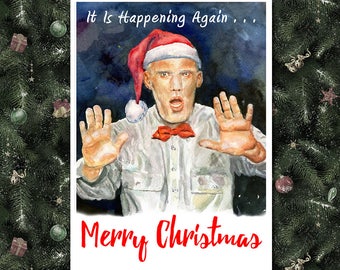 TWIN PEAKS, Twin Peaks Christmas Card, Funny Christmas Card, Twin Peaks Holiday Card, Funny Holiday Card, Twin Peaks Greeting Card, Giant