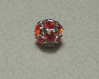 GOLD FILLED FILIGREE SILVER 8MM HYACINTH SWAROVSKI