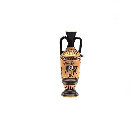 Greek Vase Black Figure Amphora Of Warriors T For Him