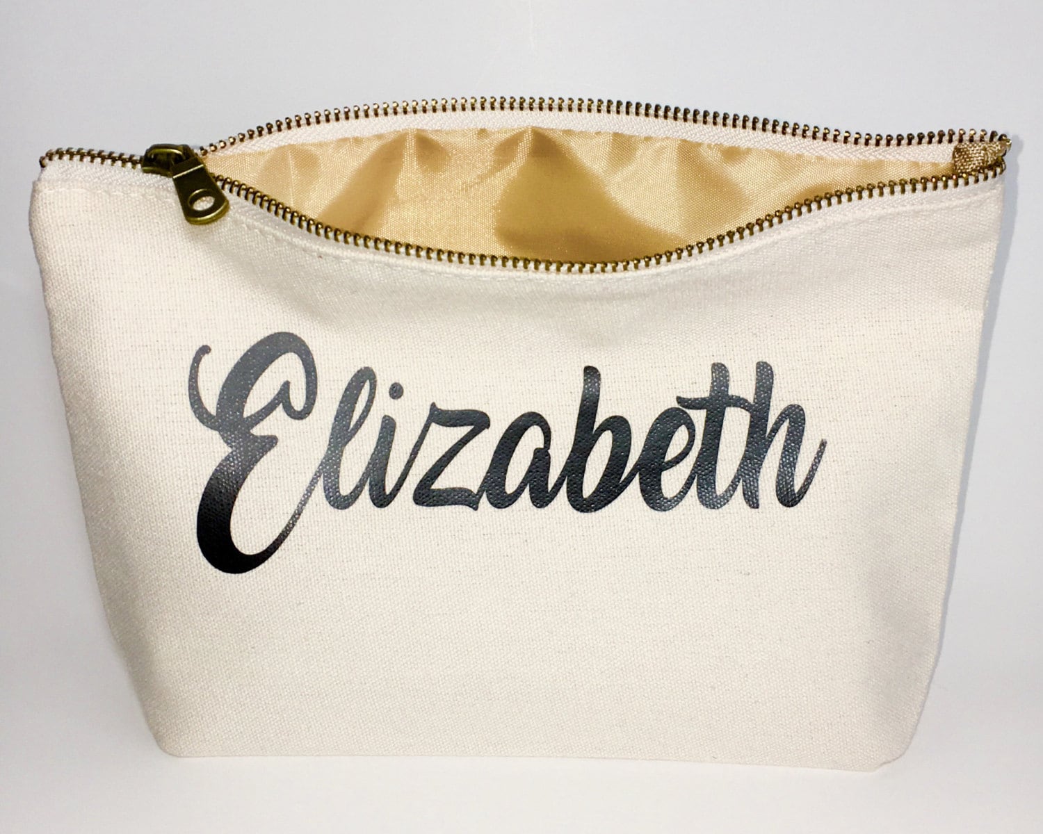 Personalized Wedding Makeup bag bridesmaid gifts cosmetic