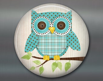 3.5" cute owl fridge magnet, owl decor, kitchen decor, large fridge magnet, refrigerator magnet, stocking stuffer for kids giftsMA-122