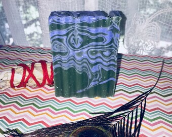 Lavender Mint soaps - Organic handcrafted cold process soap - Lavender Spearmint swirl soaps