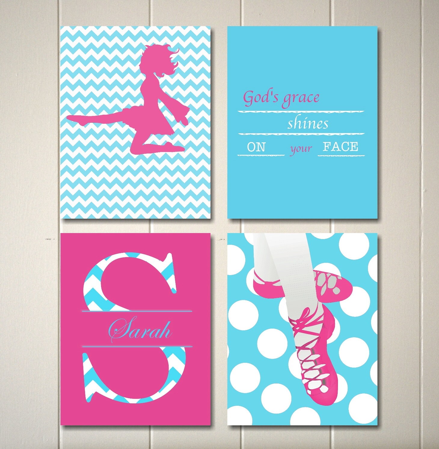 Girls wall art Irish dance wall art Irish dancer gwall art