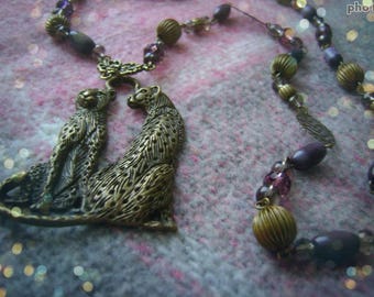 NECKLACE #CATS# vintage necklace, vintagestyle, bohostyle