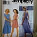 Simplicity 9633 sundress vintage 1990s sewing pattern dress size 12-14-16 cut complete