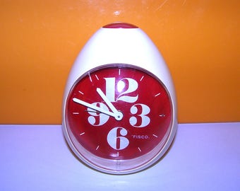 Vintage West Germany 1970s FISCO egg clock