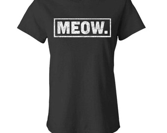 MEOW - Ladies Babydoll T-shirt