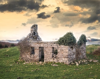 Ireland Photography, Old Homestead, Emerald Isle Photography, Fine Art Photography, Irish Green, The Quiet Man