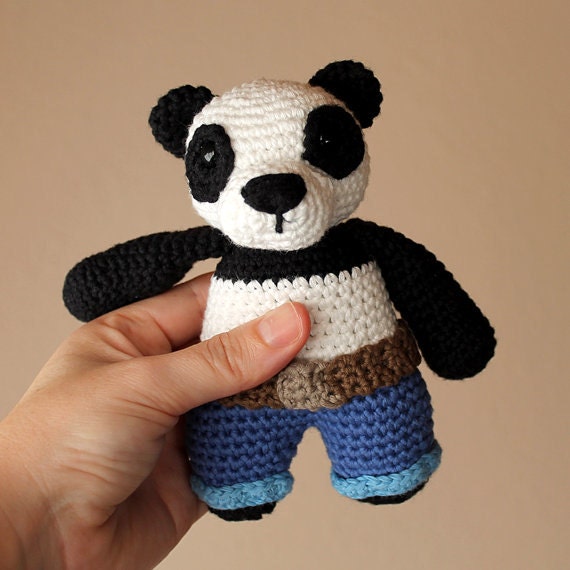 Panda - Animalius. Crochet Doll, Amigurumi Toy, Crocheting, Made to Order, Animal Crochet, Cute Children Gift, Nursery Doll, DIY, Art Crafts