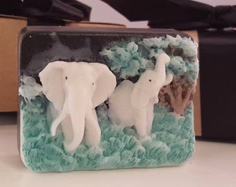 Elephant soap bar - stocking stuffers for women -stocking stuffer for men - gift for guys - stocking stuffer for teen - gift for women