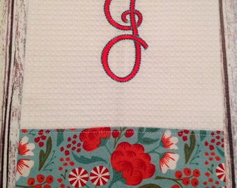 Christmas Monogram Towel