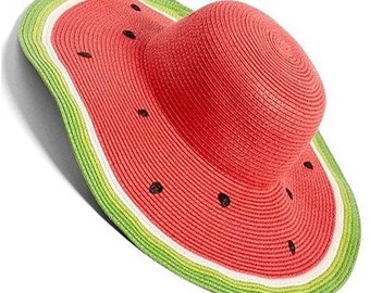 Watermelon straw hat