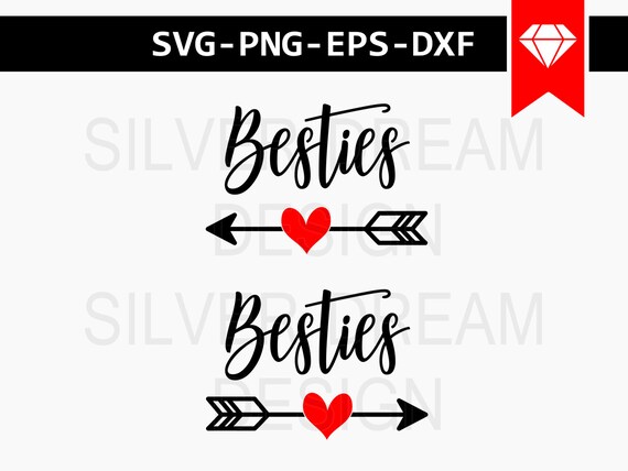 Download besties svg file arrow svg best friend svg besties cut