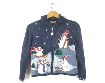 Ugly Christmas sweater, small, ugly Christmas sweaters, tacky Christmas sweater, vintage Christmas sweaters, for women