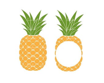 Pineapple SVG, Pineapple Monogram SVG |ai Files dxf Files SVG Files, Cricut Cut Files, Silhouette Cut Files