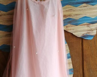 peach dress