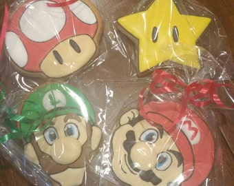 SUPER Mario cookies (12 cookies)