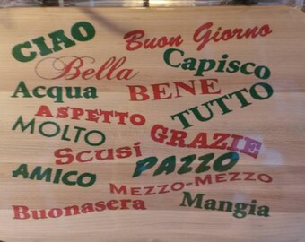 Italian Words Board